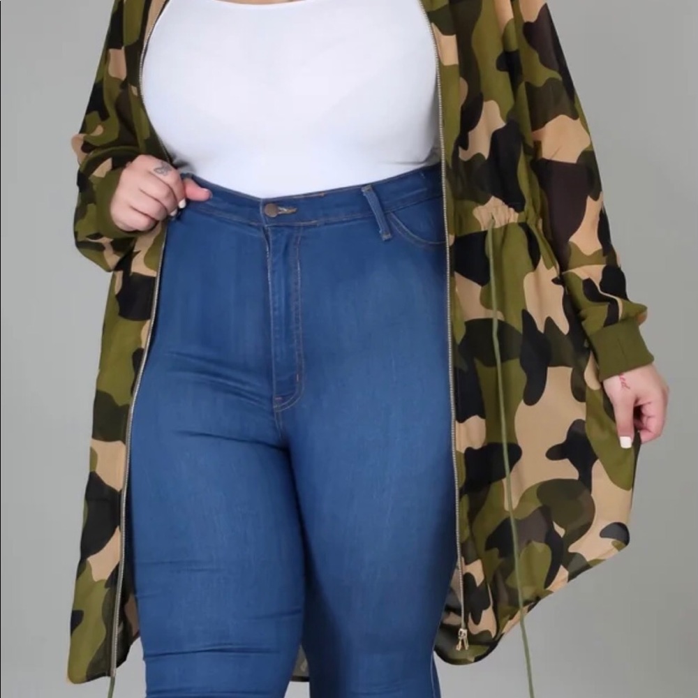 Camouflage Drawstring Dress